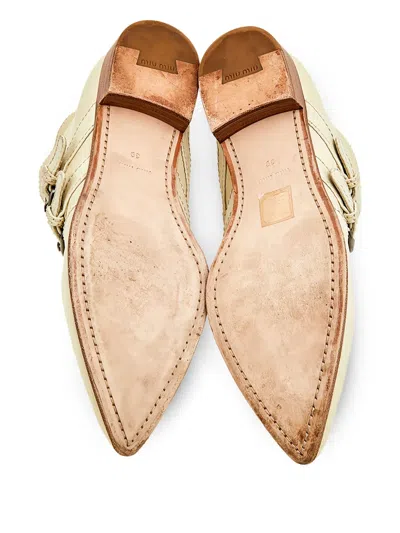 Pre-owned Miu Miu Double-buckle Ankle Boots