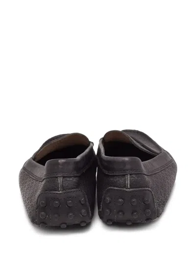Pre-owned Tod's Vintage Leather Loafers In Black
