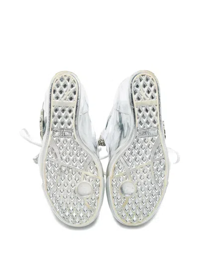 Pre-owned Giuseppe Zanotti Vintage Metallic Wedge Sneakers