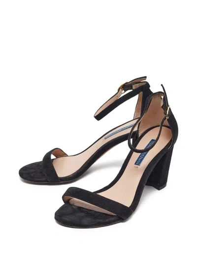 Pre-owned Stuart Weitzman 80mm  Block-heel Ankle-strap Sandals