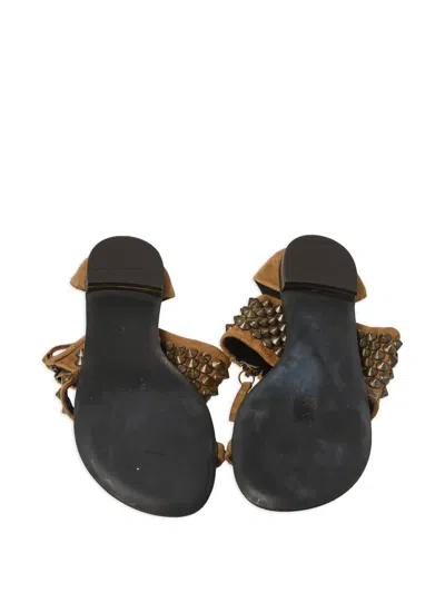 Pre-owned Giuseppe Zanotti Vintage  Suede Sandals In Brown