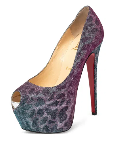 Pre-owned Christian Louboutin 155mm Leopard-print Pumps
