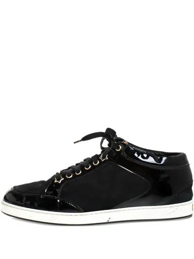 Pre-owned Jimmy Choo Miami Sneakers In Black