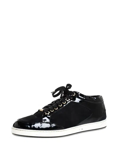Pre-owned Jimmy Choo Miami Sneakers In Black
