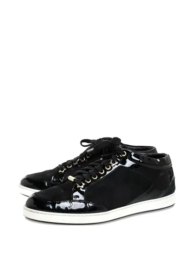 Pre-owned Jimmy Choo Miami Sneakers In Black