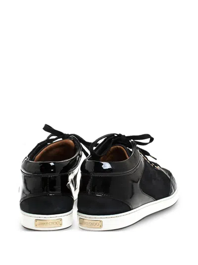 Pre-owned Jimmy Choo Miami Sneakers In Black