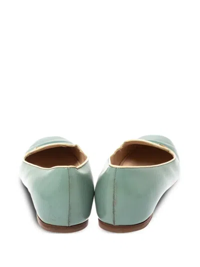 Pre-owned Prada Leather Slippers In Blue