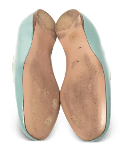Pre-owned Prada Leather Slippers In Blue