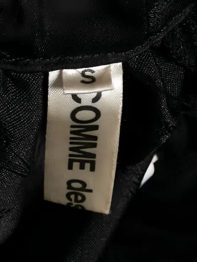 Pre-owned Comme Des Garçons Floral-embroidered Mini Skirt In Black