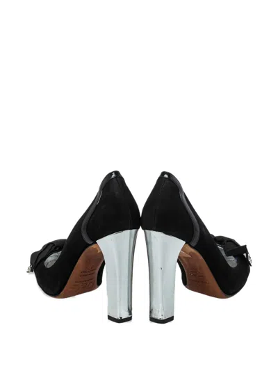 Pre-owned Dolce & Gabbana 95mm Bow-detail Pumps
