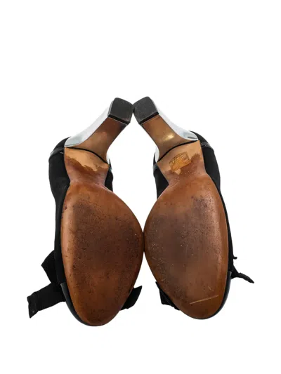 Pre-owned Dolce & Gabbana 95mm Bow-detail Pumps
