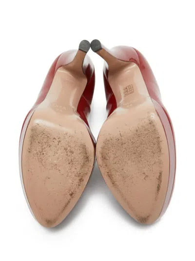 Pre-owned Gucci 140mm Platform Pumps In Red
