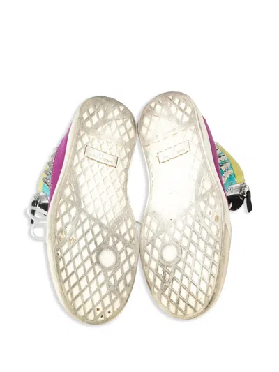 Pre-owned Giuseppe Zanotti Vintage Spike Studded High-top Sneakers In Pink
