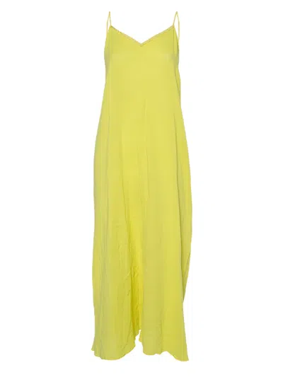 Pre-owned Zadig & Voltaire  Harriet Midi Dress In Yellow
