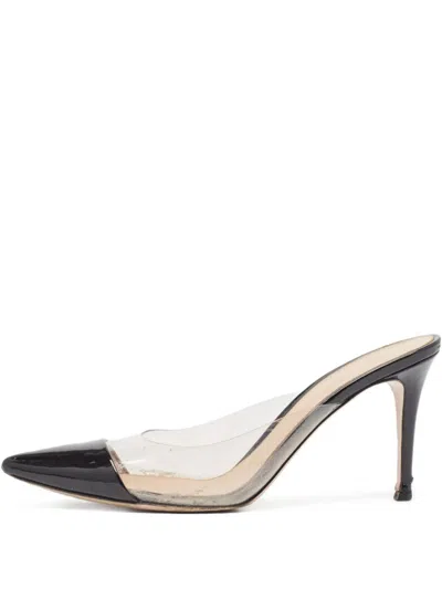 Pre-owned Gianvito Rossi 85mm Plexi Mules