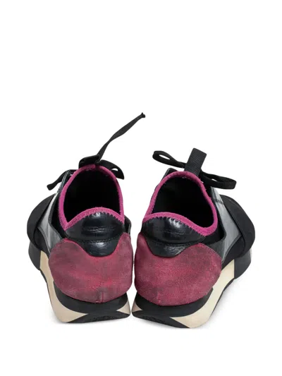 Pre-owned Balenciaga Race Runner Sneakers In Black