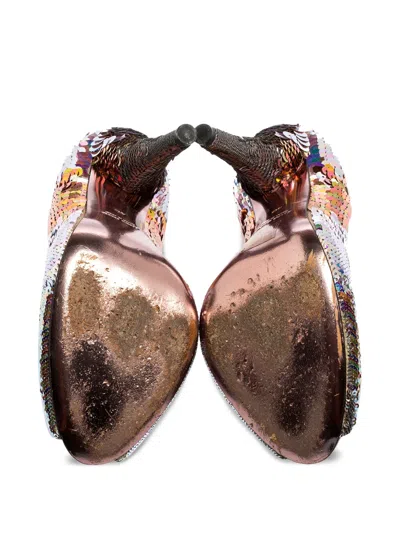 Pre-owned Miu Miu 125mm Sequins Embellished Pumps