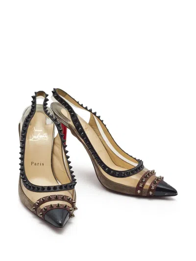 Pre-owned Christian Louboutin 115mm Stud-embellished Pumps