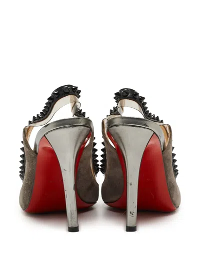 Pre-owned Christian Louboutin 115mm Stud-embellished Pumps