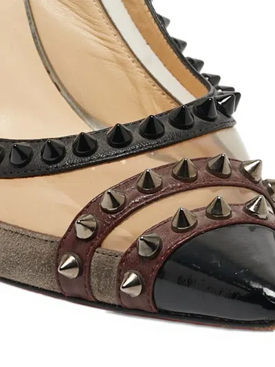Pre-owned Christian Louboutin 115mm Stud-embellished Pumps