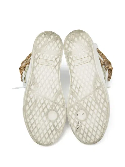 Pre-owned Giuseppe Zanotti Vintage Eagle-embellishment High-top Sneakers In White