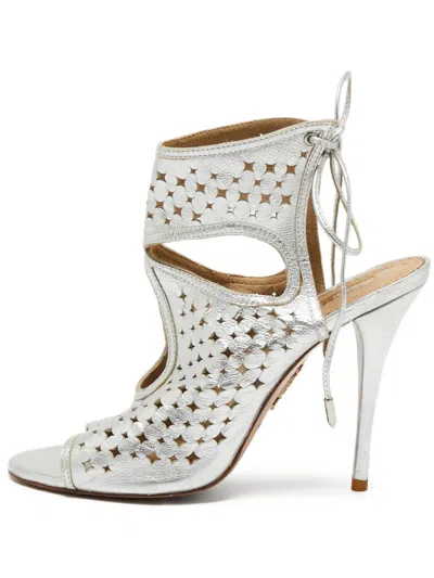Pre-owned Aquazzura 115mm Sexy Thing Cut-out Sandals