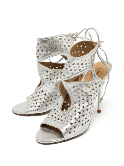 Pre-owned Aquazzura 115mm Sexy Thing Cut-out Sandals