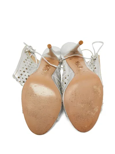 Pre-owned Aquazzura 115mm Sexy Thing Cut-out Sandals