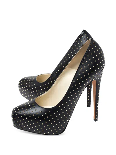 Pre-owned Brian Atwood Stud-embellished Pumps In Black