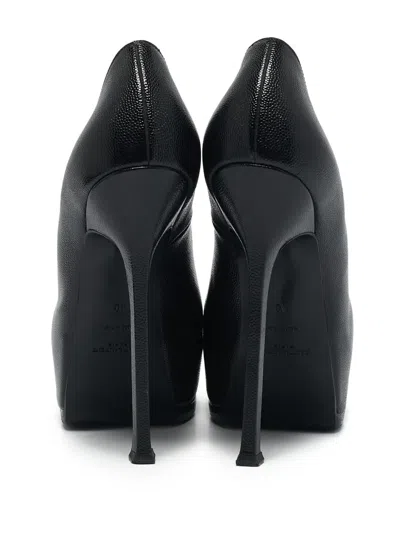 Pre-owned Saint Laurent 150mm Leather Pumps In Black