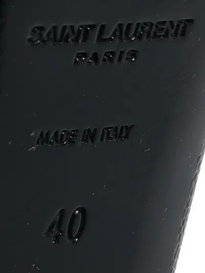 Pre-owned Saint Laurent 150mm Leather Pumps In Black