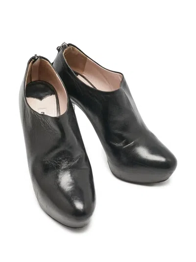 Pre-owned Miu Miu 120mm Leather Pumps In Black