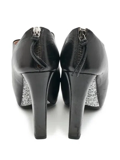 Pre-owned Miu Miu 120mm Leather Pumps In Black