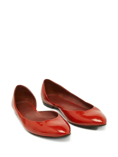 Pre-owned Bottega Veneta Patent Ballet Flats