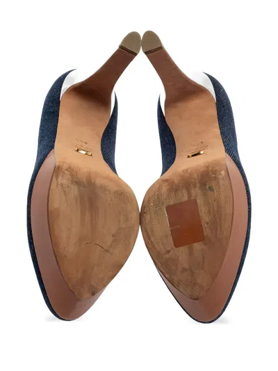 Pre-owned Sergio Rossi Vintage  125mm Denim Pumps