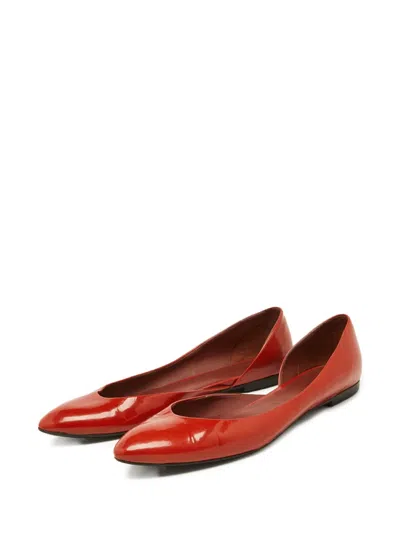 Pre-owned Bottega Veneta Patent Ballet Flats