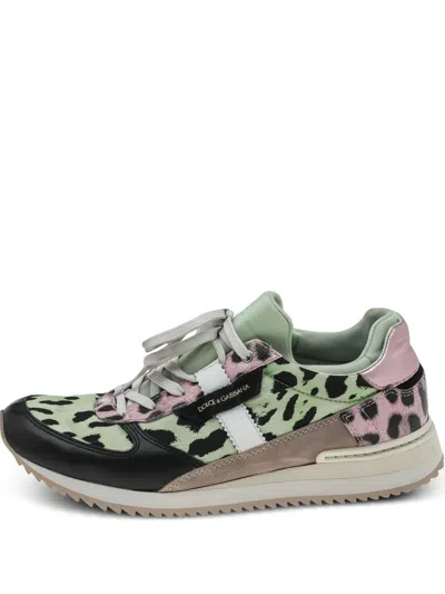 Pre-owned Dolce & Gabbana Leopard-print Sneakers