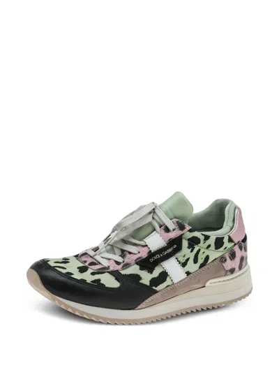 Pre-owned Dolce & Gabbana Leopard-print Sneakers