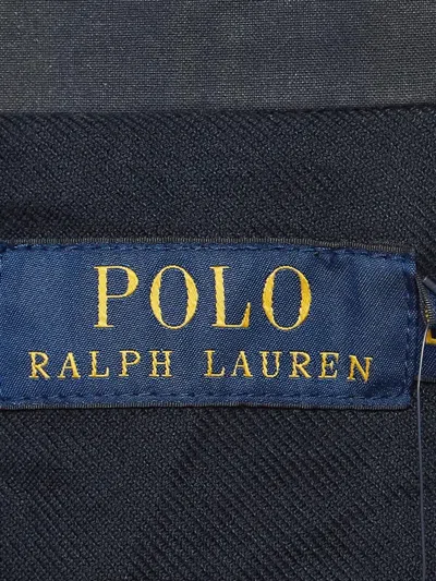 Pre-owned Polo Ralph Lauren Vintage Beaufort Checked Button-up Coat In Blue