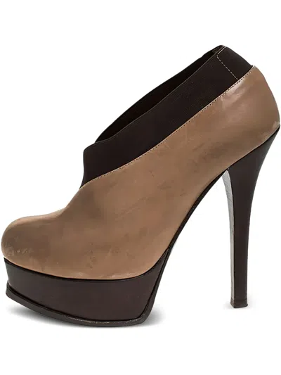 Pre-owned Fendi 135mm Sta Boots In Brown