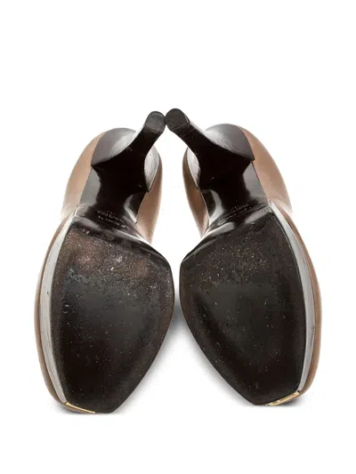 Pre-owned Fendi 135mm Sta Boots In Brown