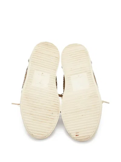 Pre-owned Giuseppe Zanotti Vintage  Crystal-embellished Sneakers In Neutral
