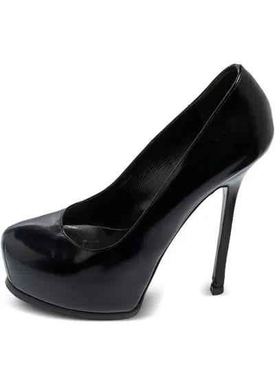 Pre-owned Saint Laurent Leather Heeled Pumps In Black