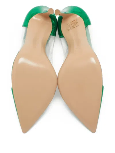 Pre-owned Gianvito Rossi 105mm Pointed-toe Pumps In Green