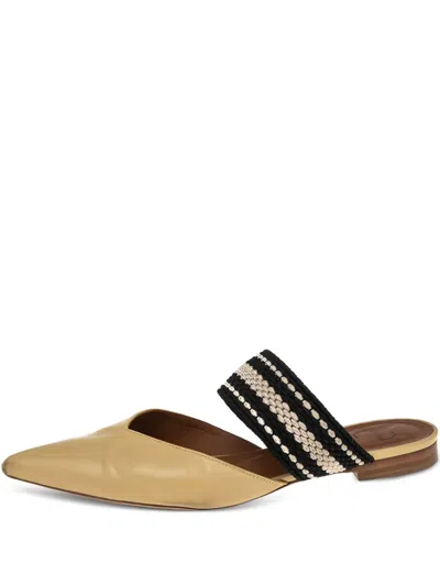 Pre-owned Malone Souliers  Roksanda Hannah Mules In Yellow