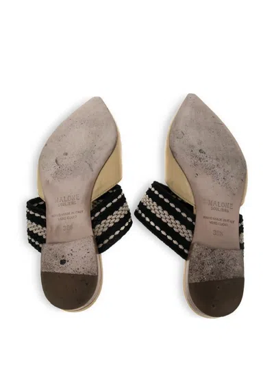 Pre-owned Malone Souliers  Roksanda Hannah Mules In Yellow