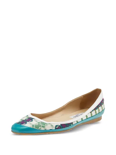 Pre-owned Jimmy Choo Patterned Ballet Flats