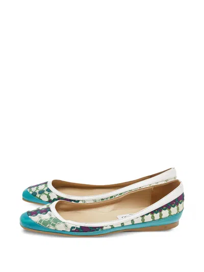 Pre-owned Jimmy Choo Patterned Ballet Flats