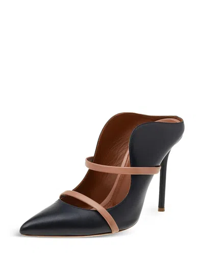 Pre-owned Malone Souliers 100mm Pointed Toe Strappy Mules