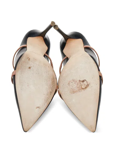 Pre-owned Malone Souliers 100mm Pointed Toe Strappy Mules